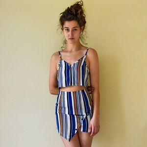 Two piece set stripes